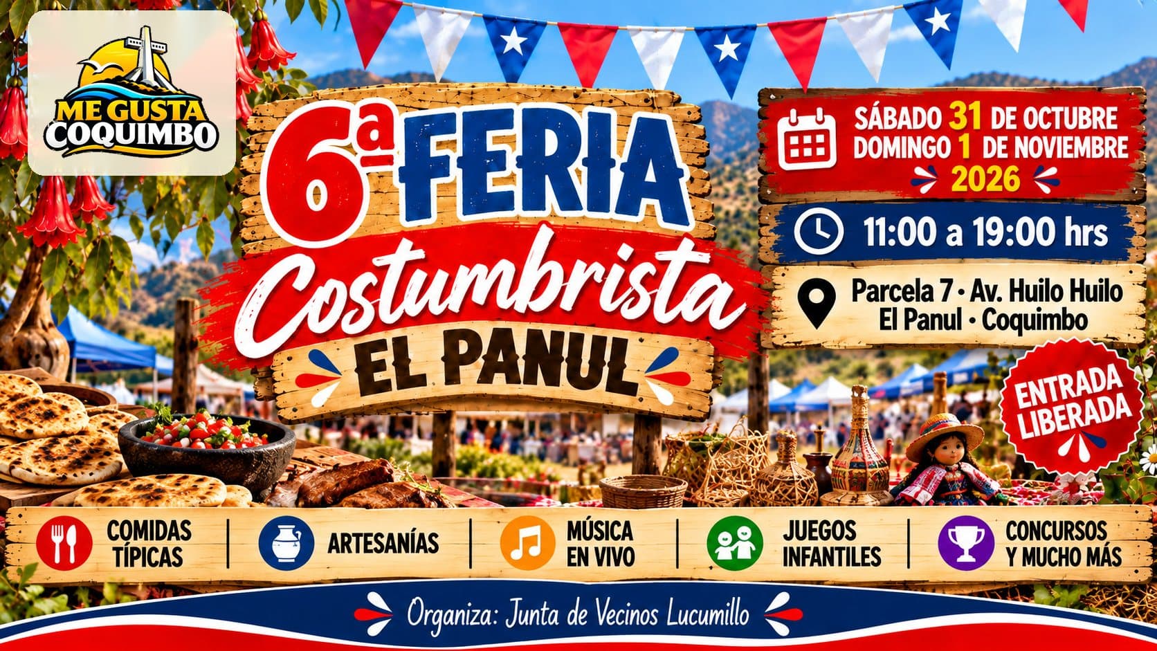 El Panul se prepara para vivir su 6ª Feria Costumbrista con gastronomía típica, artesanía y tradiciones